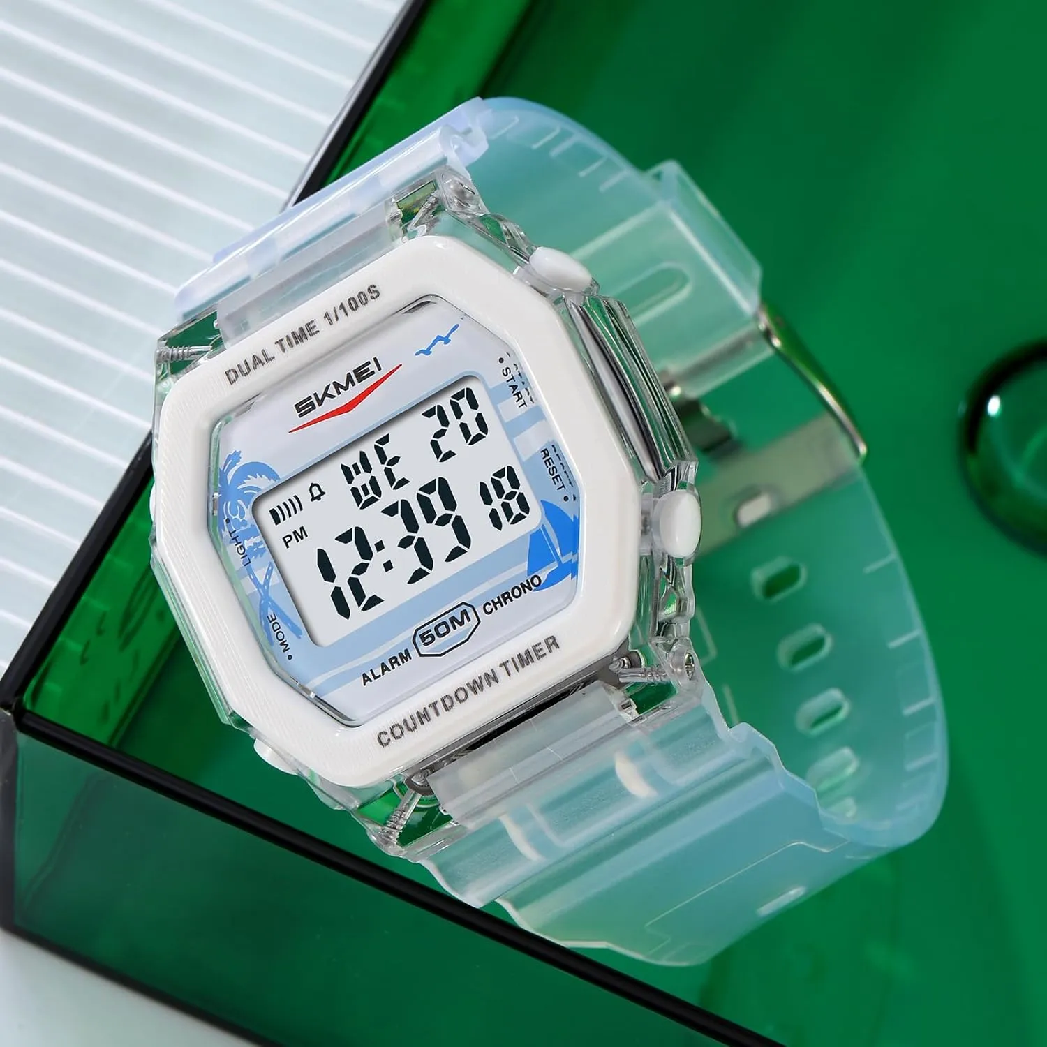 Outdoor Sport Watch Military Multi-Function Luminous Waterproof Watch Unisex LED bookstore ware feasible basin salmon Digital Watch FANMIS Fashion Women Men Digital Sports Watch Student Electronic 