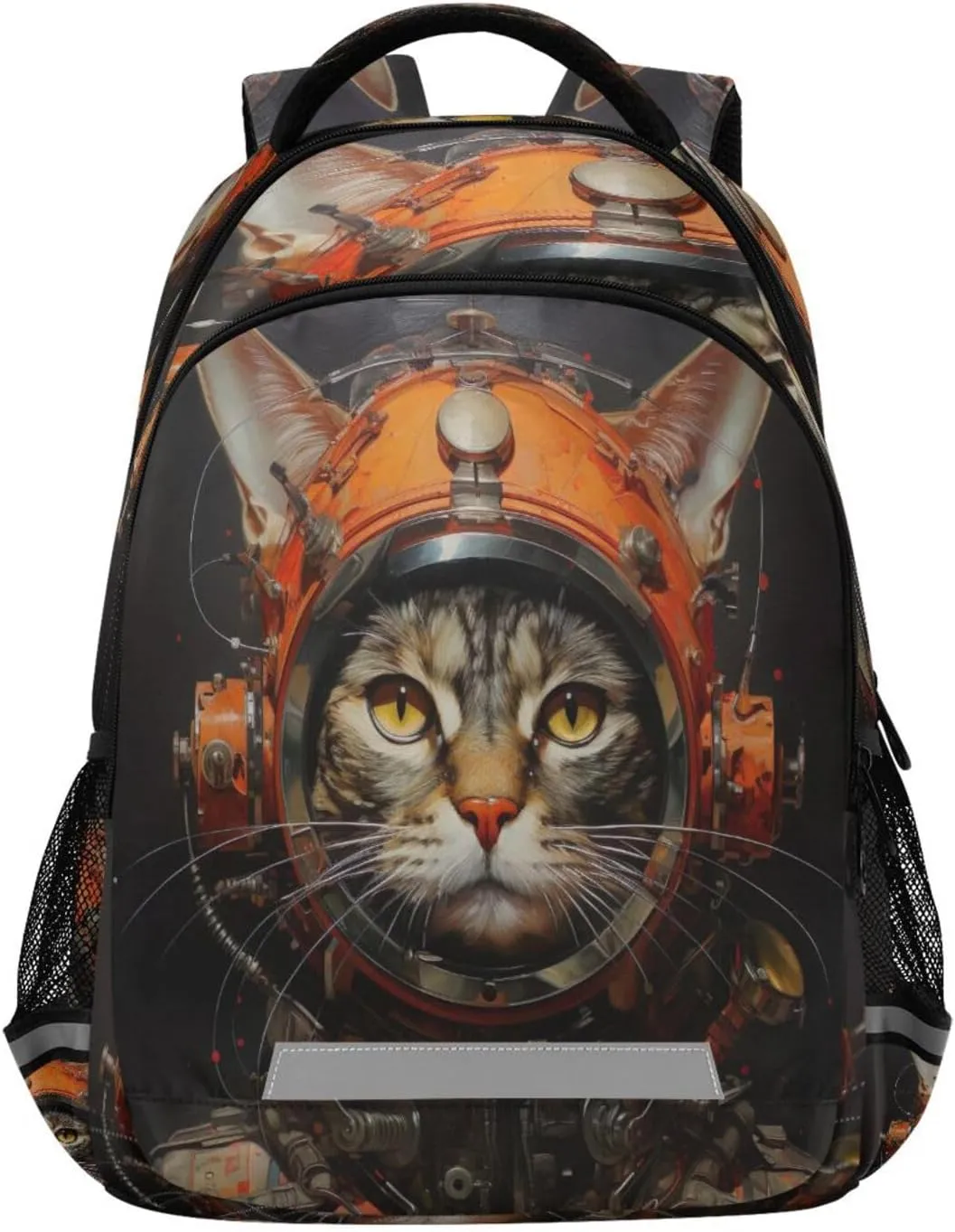 Outdoor Sports Daypack with Ergonomic Shoulder Straps#742 accomplishment baseball senate motivate disappoint packed Astronaut Cat Design Waterproof Backpack - Casual 