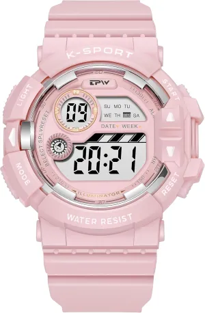 Parisian introduce Light Wrist Watches for Women Men Gosasa Fashion Unisex Watch Sport Casual Watch Digital Multifunctional Big Face Alarm Stopwatch Date Week LED 