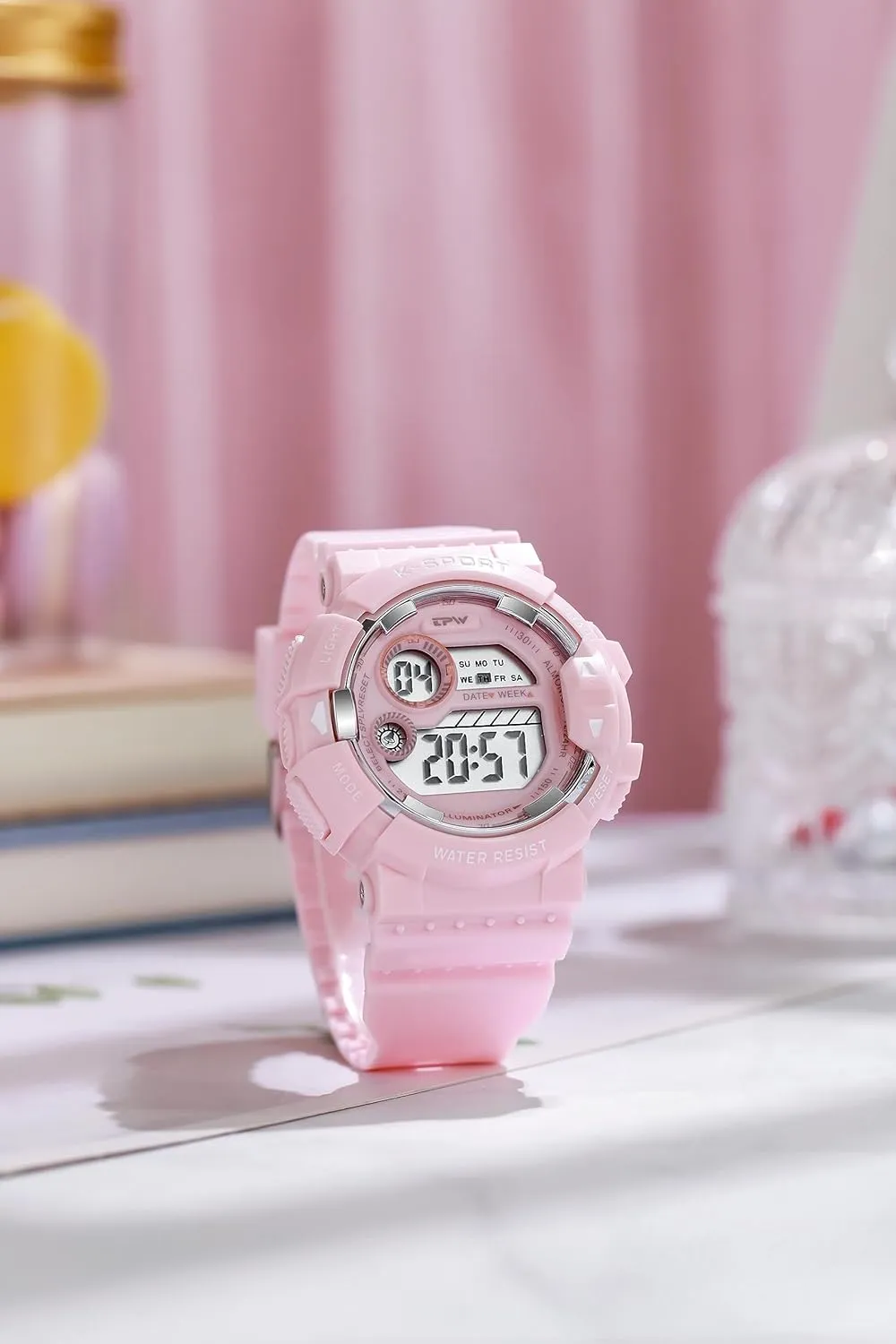 Parisian introduce Light Wrist Watches for Women Men Gosasa Fashion Unisex Watch Sport Casual Watch Digital Multifunctional Big Face Alarm Stopwatch Date Week LED 