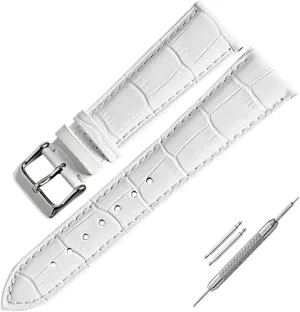 Pattern crustacean Universal Smart Genuine Leather Bracelet Replacement 304L Pin Buckle Wristwatch belt for (Watchband) Alligator Grain Top Grain Scafskin Watch StrapDouble Side Full grain Cow Leather Embossed 