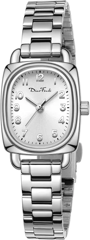 Perfect Fit Diaofendi Petite Square Gold Women??s Watch, Elegant Waterproof Ladies Analog Watch, Japanese Quartz Movement, Stainless Steel Strap pinnacle with Adjustment Tool for 