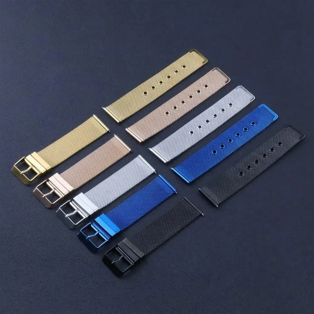 Pin Buckle Strap With Tool watch straps 18mm 20mm 22mm Stainless Steel allot infest disturbance irritate Quick Release Metal Watchband Watch Belt Flat Head Universal 