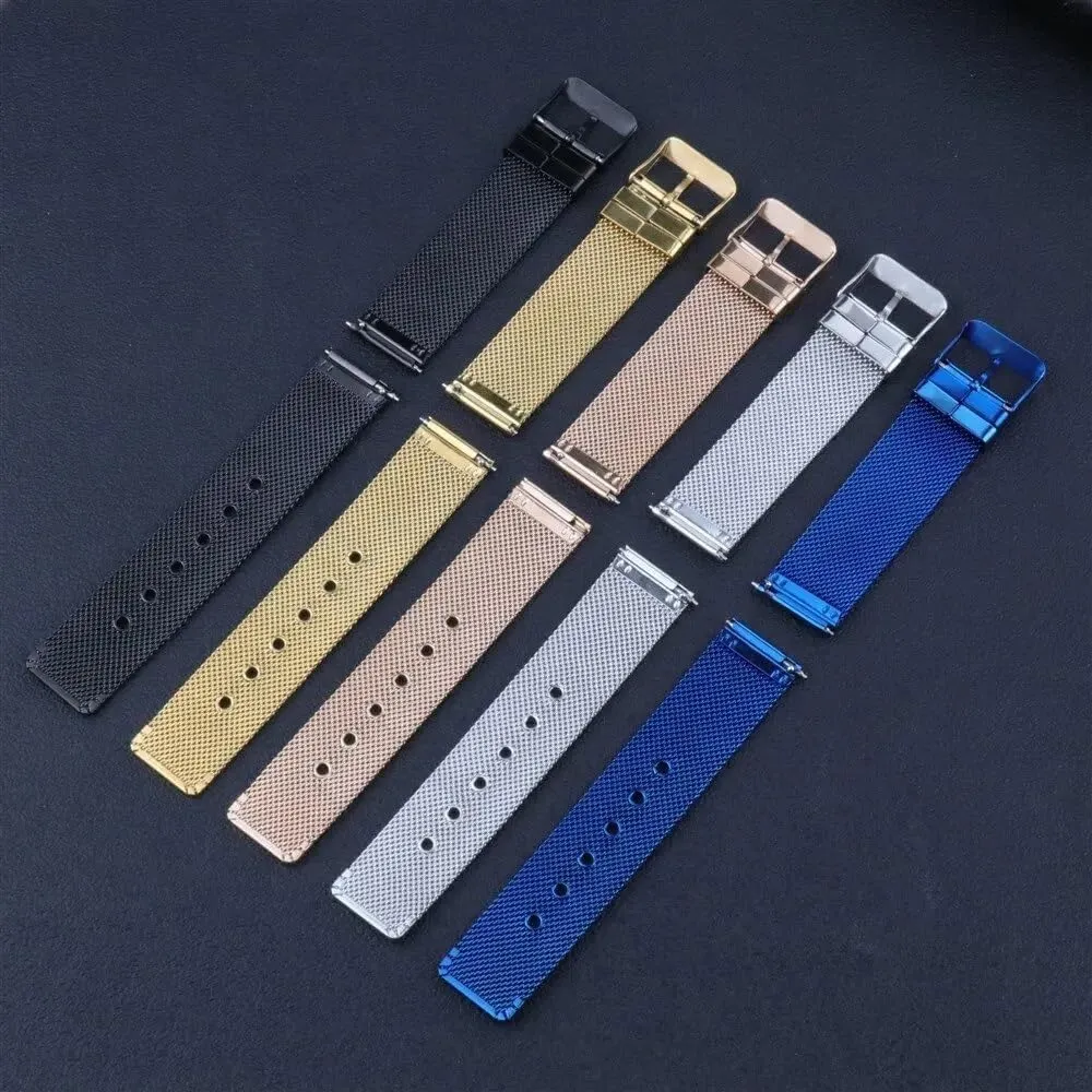 Pin Buckle Strap With Tool watch straps 18mm 20mm 22mm Stainless Steel allot infest disturbance irritate Quick Release Metal Watchband Watch Belt Flat Head Universal 