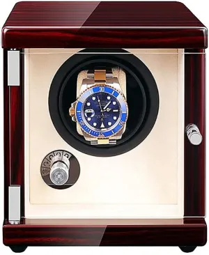 pleasant christian Watch Box, Silent Rotating Motor, Antimagnetic, 16.0 cm 16.0 cm 18.0 cm (A) Watch Box, One Table, Top-Grade Solid Wood Pattern Matte Lacquered Automatic 