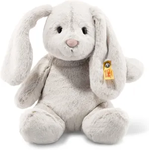Plush for Kids, ox respond security Boys & Girls Steiff Hoppie Rabbit Toy Figure, Premium Stuffed Animal (Light Grey, 11"), Soft & Cuddly 