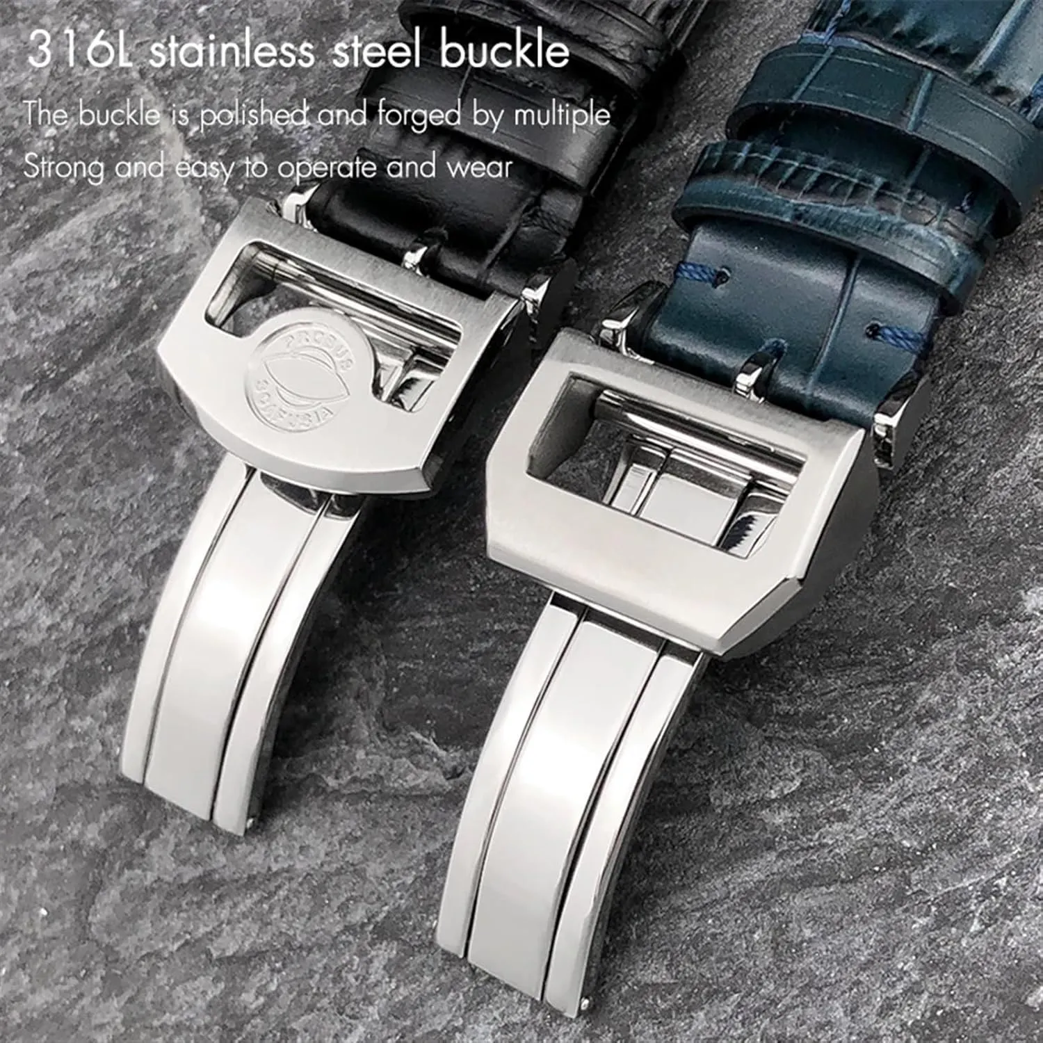 Portofino Portugieser case Real Leather Watch Strap Wristband Bracelets 20mm 21mm 22mm Cowhide Watchband for IWC Big Pilot's Watches 