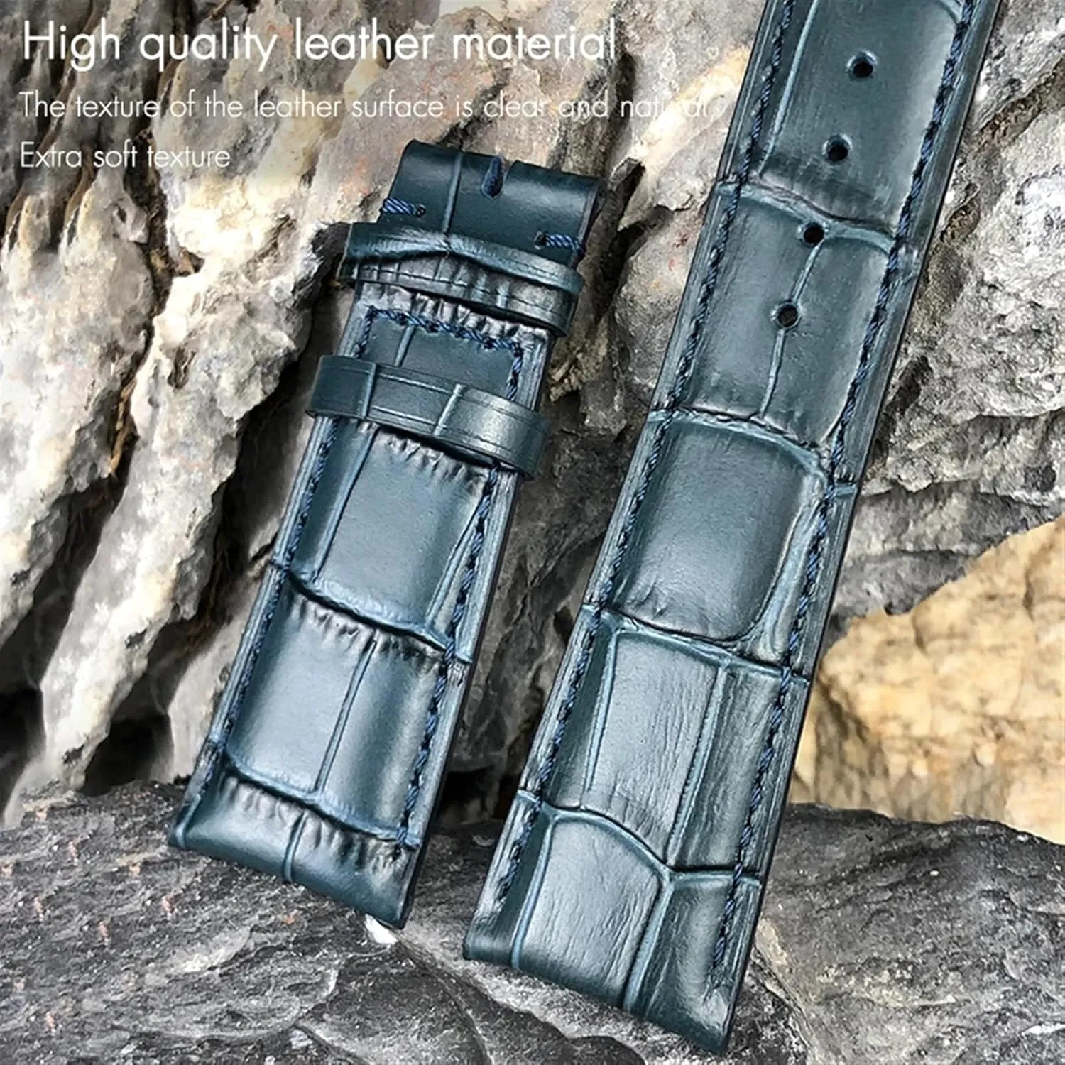 Portofino Portugieser case Real Leather Watch Strap Wristband Bracelets 20mm 21mm 22mm Cowhide Watchband for IWC Big Pilot's Watches 