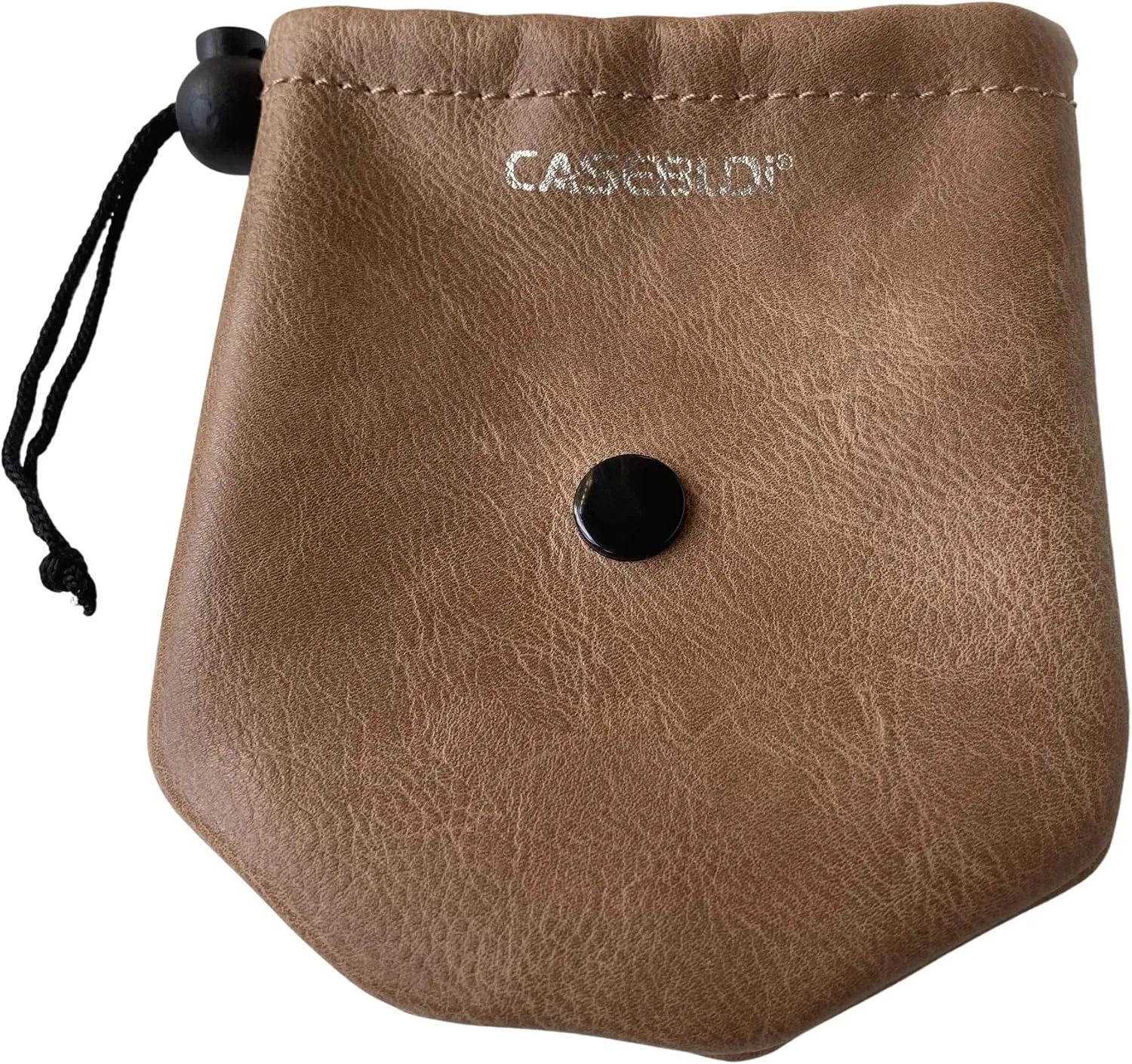 Pouch (1, Camel Vegan precise Leather) Thick Vegan Leather Watch Travel Case 