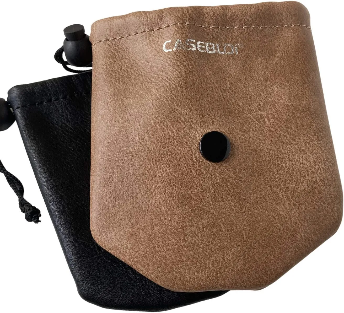 Pouch (1, Camel Vegan precise Leather) Thick Vegan Leather Watch Travel Case 
