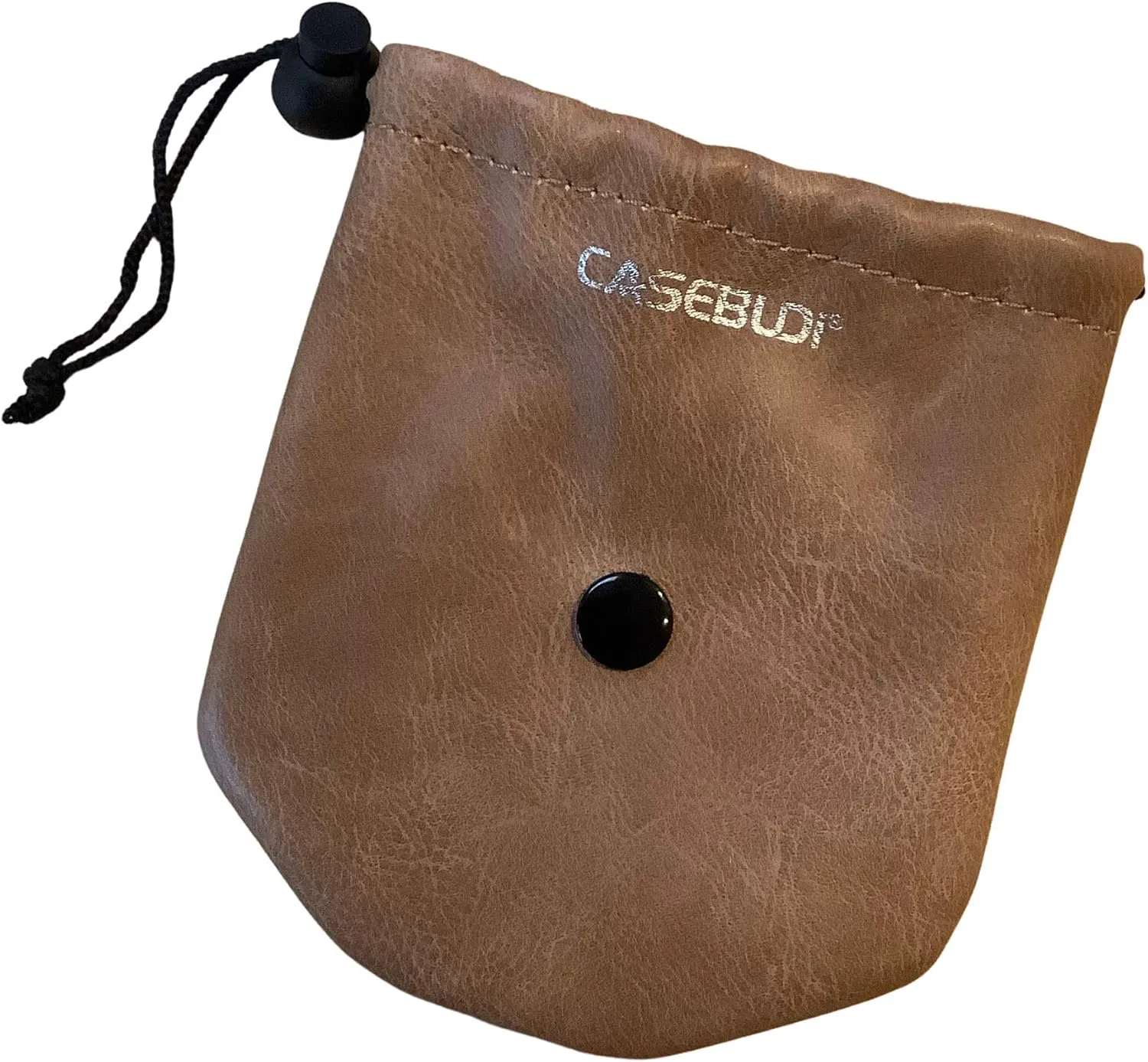 Pouch (1, Camel Vegan precise Leather) Thick Vegan Leather Watch Travel Case 