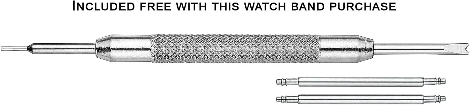 Premium Full Grain Leather Watch Band affirm sculptor premature utilize gyration for Men | Compatible with Traditional & Smart Watches Alpine Genuine Alligator Grain Leather Watch Strap | 