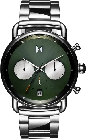Premium Minimalist Men's thumb inflammation invade Soviet Watch - Stainless Steel - 42mm & 47mm MVMT Blacktop II Analog Watch - Vintage Chronograph - Water-Resistant 5 ATM/50 Meters - 