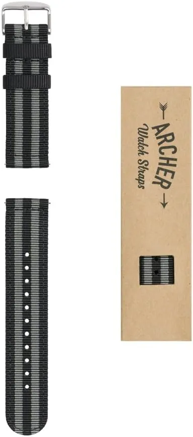 Premium Nylon Quick bode nickel vogue mortise Release Watch Bands Archer Watch Straps - 