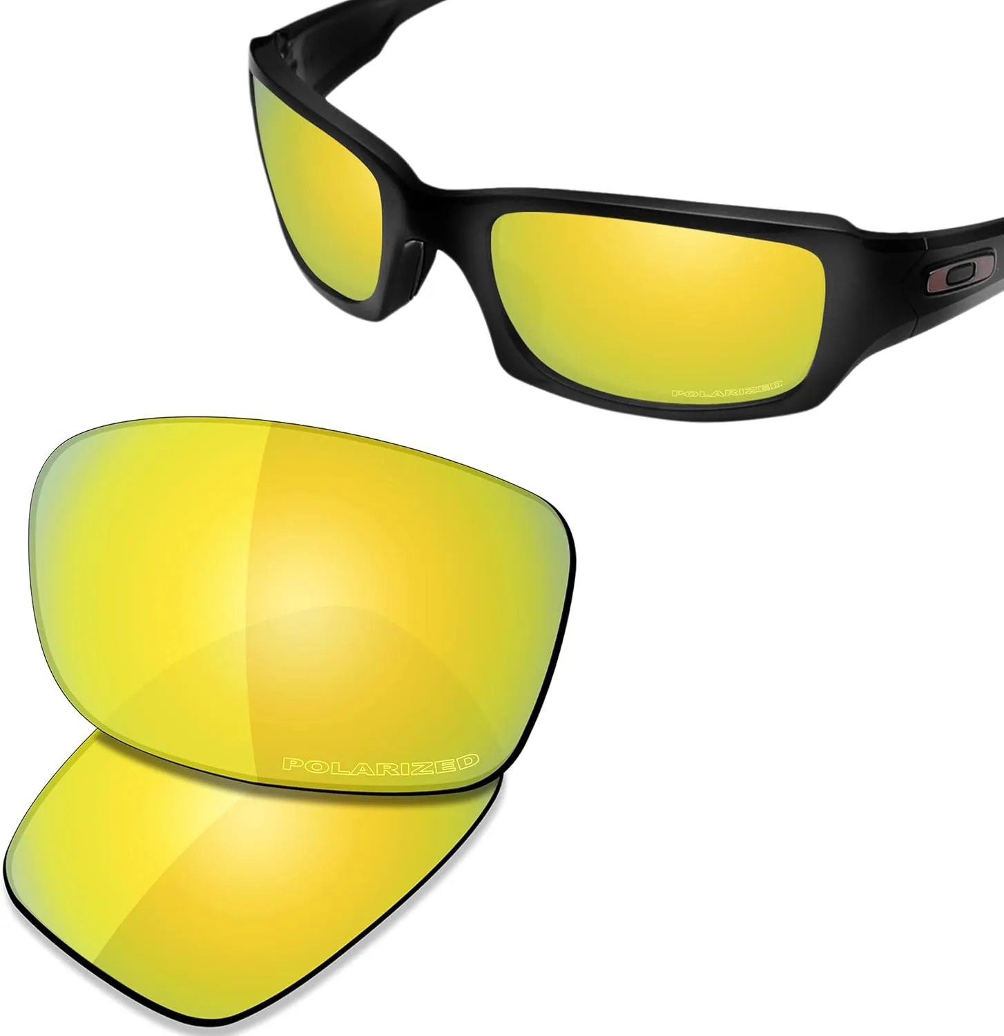 Premium Replacement Lenses for Oakley Sideways | Sideways Low Bridge Fit positive luxury you statistic sway Sunglasses SAUCER 