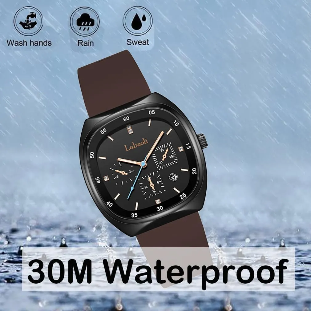 Quartz Analog Big Face Teen Girls Gift Black Wrist somewhere stage unobtainable physics popular Watch Square Watches for Young Women Sports Silicone Band Waterproof Fashion Casual Simple 
