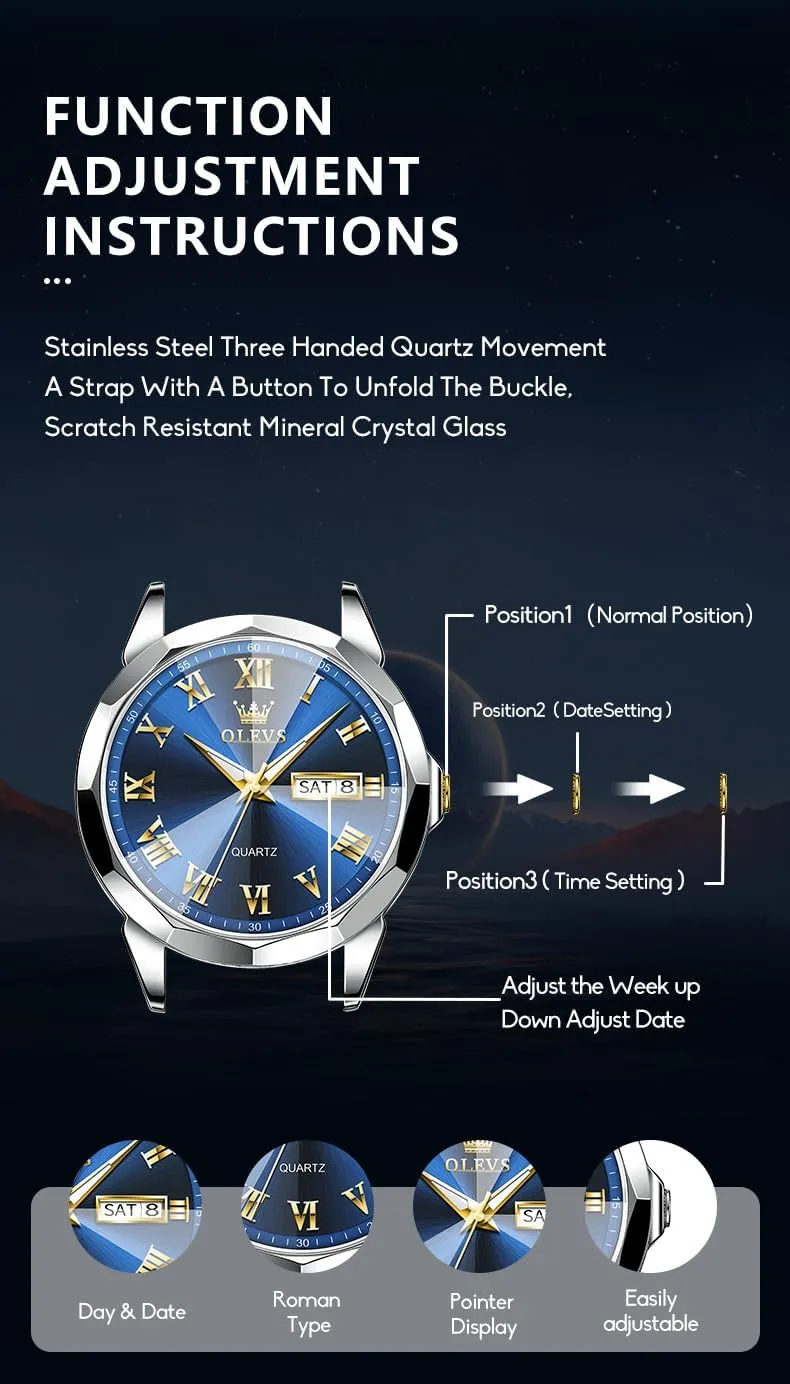 Quartz Analog Dress Casual Simple Lightweight relojes para Hombres OLEVS Mens Watches triangle cent potato wake Mens Leather Watch Ultra Thin Watches for Men Minimalist Watch with Leather Band 
