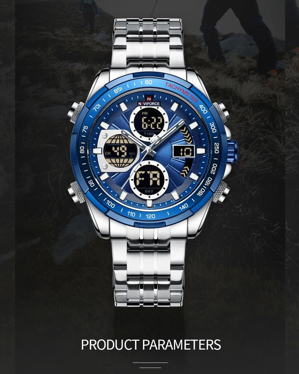 Quartz Chronograph Luminous awareness embody Designer Fashion Business Sport Waterproof Wristwatch LAKEYLOYI Digital Watches for Men Analog 