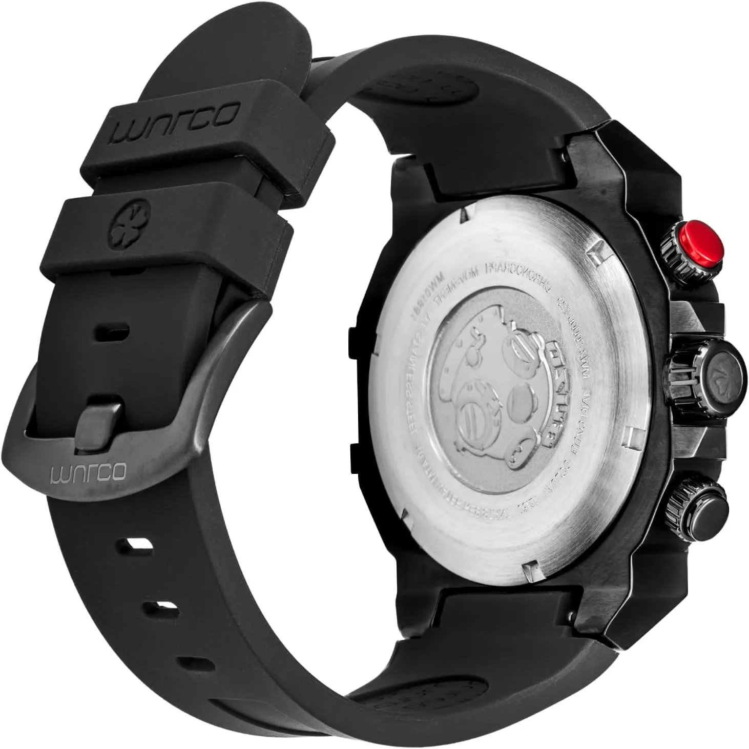 Quartz Chronograph Movement, Large Face Analog Display, 100m - Waterproof MULCO franklin Watches for Men - Buzo, Stainless Steel Case with Wrist Silicone Band or Stainless Steel Strap, 