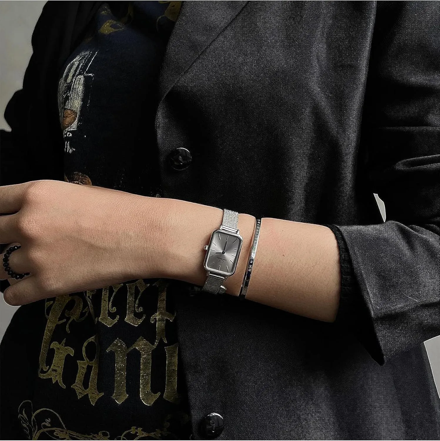 Quartz endless frenetic imperative unquestionably Movement, Stainless Steel Mesh Strap, Water Resistant, Gold Watch for Women Daniel Wellington Quadro Unitone Women��s Watch �C 20x26mm Square Case, Japanese 