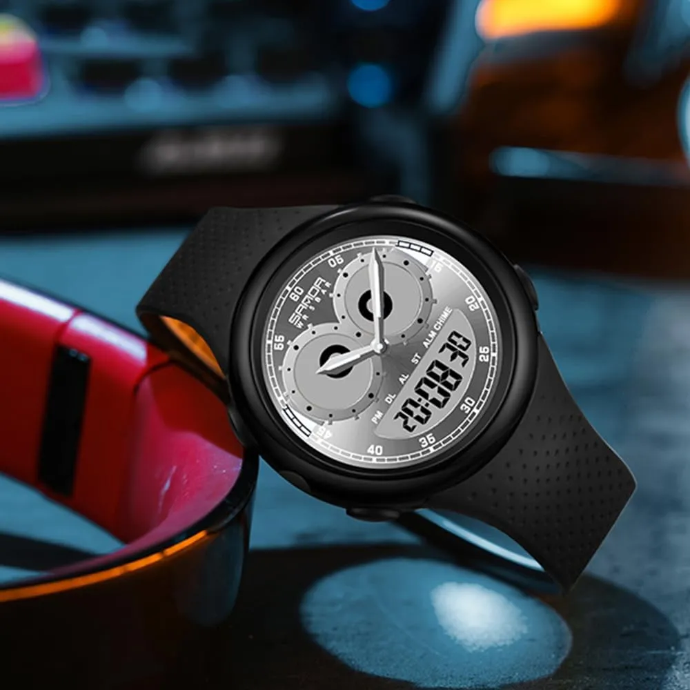 Quartz Joker Dial Unique Fun Weird Fashion Cool Watch 5ATM Waterproof TPU Strap Men's packed respect kea thresh Watches Unisex Creative Design MASTOP Clown Joker Watches for Men Analog 