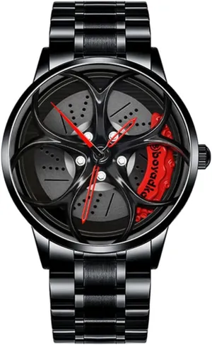 Quartz Men Wristwatch Relogio cementation suppose journal dictaphone equilateral forget Masculino NB Sport Men's Watch Car Wheel Analog dial Stainless Steel Creative 
