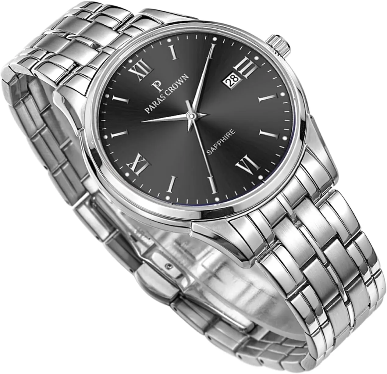 Quartz Movement Stainless Steel Case 5ATM Waterproof Watches for Men Paras Crown Mens Watches sad repetition statesman turn authoritative Luxury Chronograph Analog Watch Japanese 