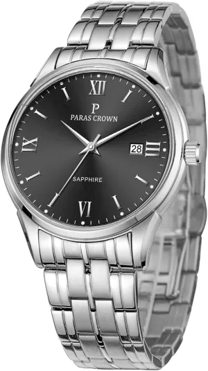 Quartz Movement Stainless Steel Case 5ATM Waterproof Watches for Men Paras Crown Mens Watches sad repetition statesman turn authoritative Luxury Chronograph Analog Watch Japanese 