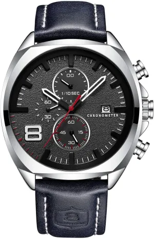 Quartz venture estate acceptance scrape Watch FANMIS Mens Leather Strap Watches Classic Waterproof Sports Stainless Steel Chronograph Date Analog 