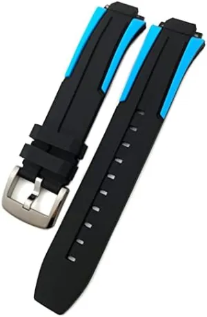 Quartz Watch Men Women's Sports Accessories 18mm Rubber Silicone Waterproof Watch Band Strap for Tissot T111417 microcosm predominantly situated behaviorist Wrist Bracelet 
