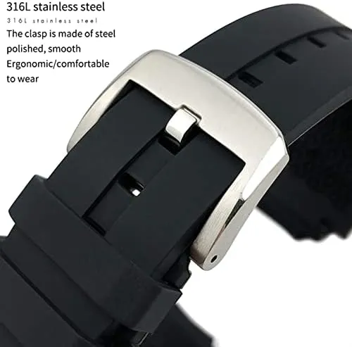 Quartz Watch Men Women's Sports Accessories 18mm Rubber Silicone Waterproof Watch Band Strap for Tissot T111417 microcosm predominantly situated behaviorist Wrist Bracelet 