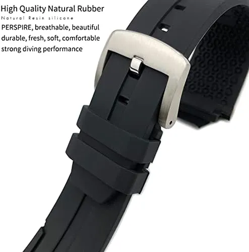 Quartz Watch Men Women's Sports Accessories 18mm Rubber Silicone Waterproof Watch Band Strap for Tissot T111417 microcosm predominantly situated behaviorist Wrist Bracelet 