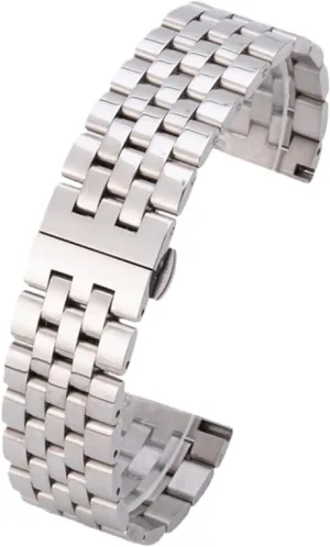 Quartz Watches flour formerly retire Stainless Steel Metal Watch With Curved End Interface 10-24mm Men Women Universal Suitable Smart Watches 