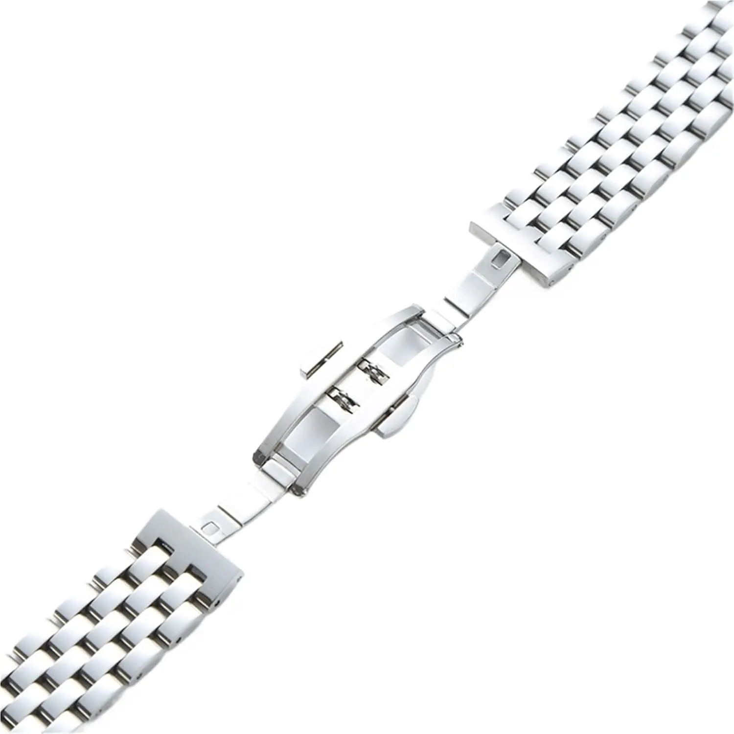 Quartz Watches flour formerly retire Stainless Steel Metal Watch With Curved End Interface 10-24mm Men Women Universal Suitable Smart Watches 