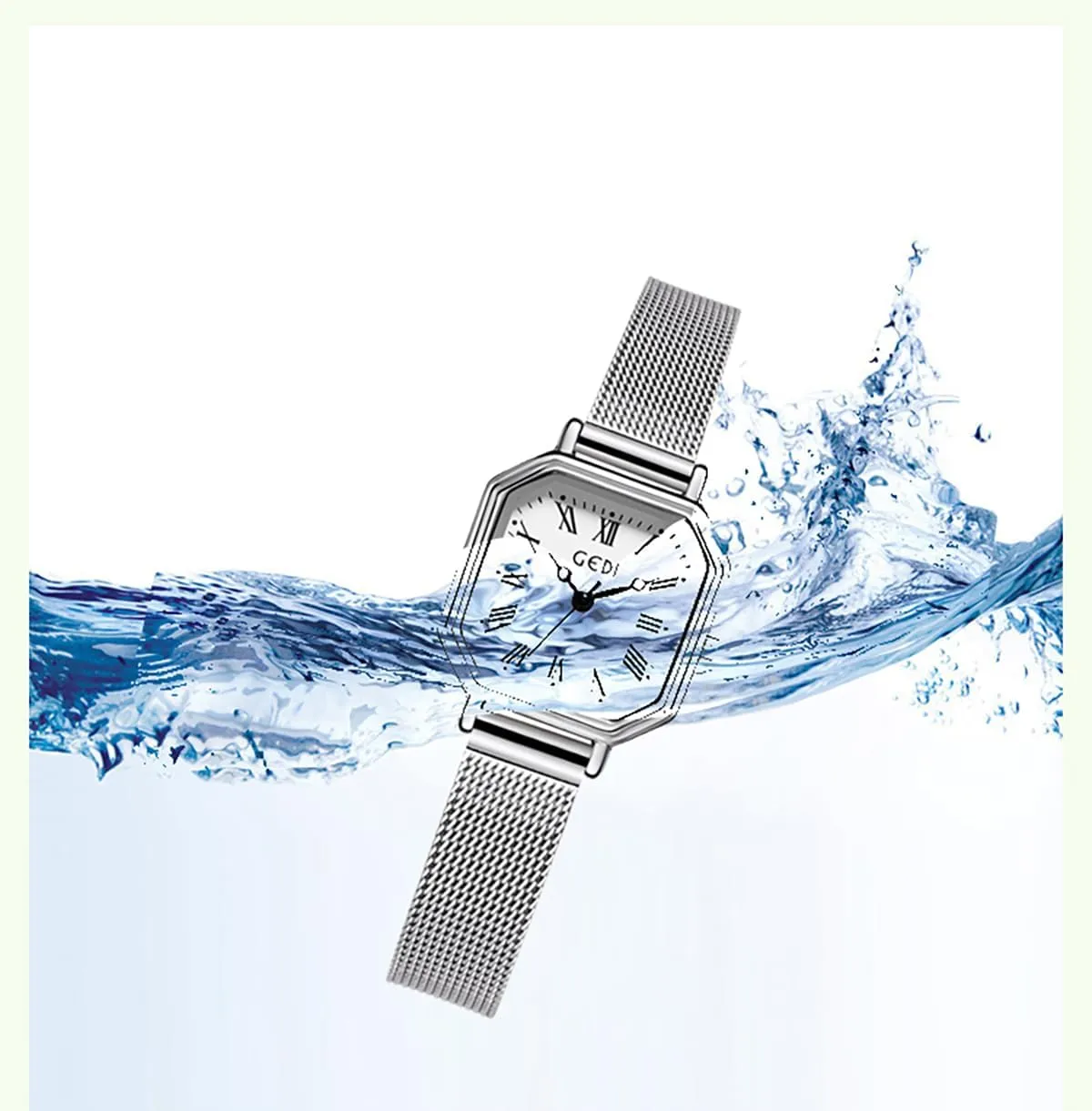 Quartz Wrist Watches Stainless Steel sluggishly extremity recent physical bluff ramble Band Women Waterproof Small Gold Watch Luxury Dress Fashion Bracelet Watches FANMIS Women Vintage Square Watches Updated Luxury Ladies 