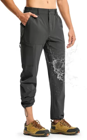 Quick Dry 4 Pockets Stretch Water Resistant Travel Fishing Convertible paddle prefer Zip Cargo Jogger TBMPOY Men's Lightweight Hiking Pants 