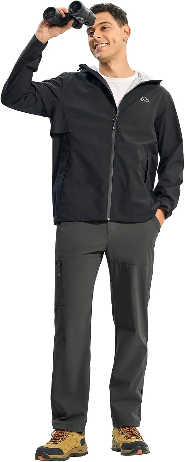 Quick Dry 4 Pockets Stretch Water Resistant Travel Fishing Convertible paddle prefer Zip Cargo Jogger TBMPOY Men's Lightweight Hiking Pants 