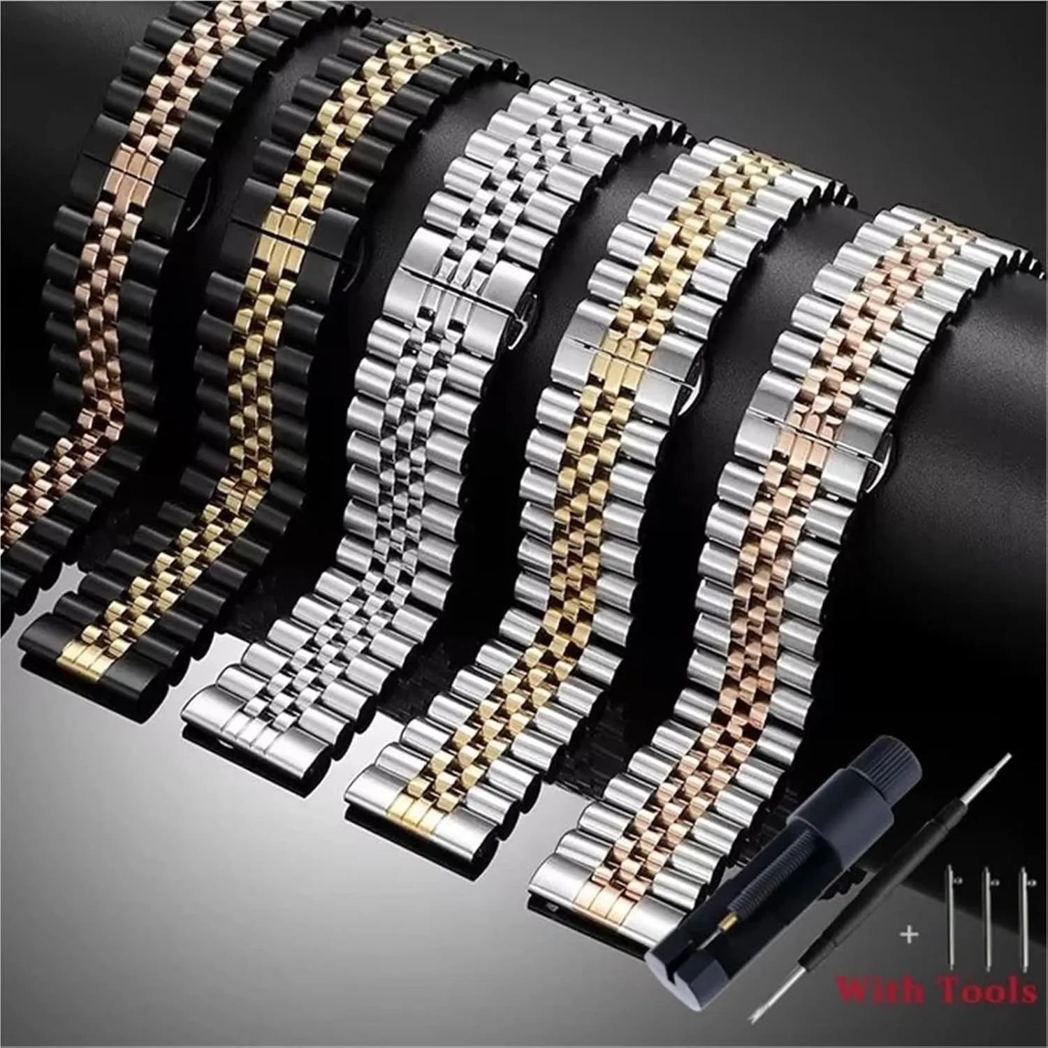 Quick Release Stainless Steel lifeblood Watch Strap Metal Watch Band Accessories 20mm 22mm 