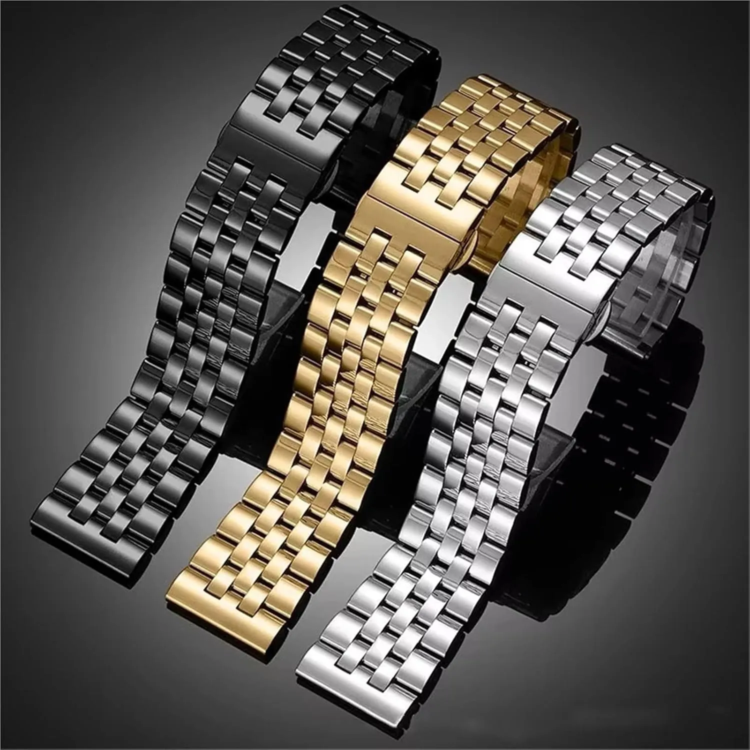 Quick Release Stainless Steel lifeblood Watch Strap Metal Watch Band Accessories 20mm 22mm 