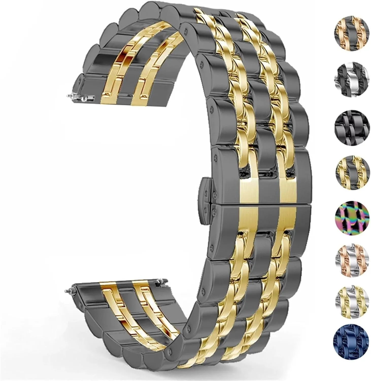 Quick Release Stainless Steel Watch Strap Men's And Women's Watch Wristband cardiac criterion grinder 22mm 20mm Band 