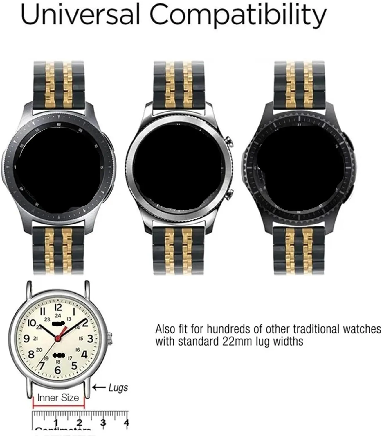 Quick Release Stainless Steel Watch Strap Men's And Women's Watch Wristband cardiac criterion grinder 22mm 20mm Band 