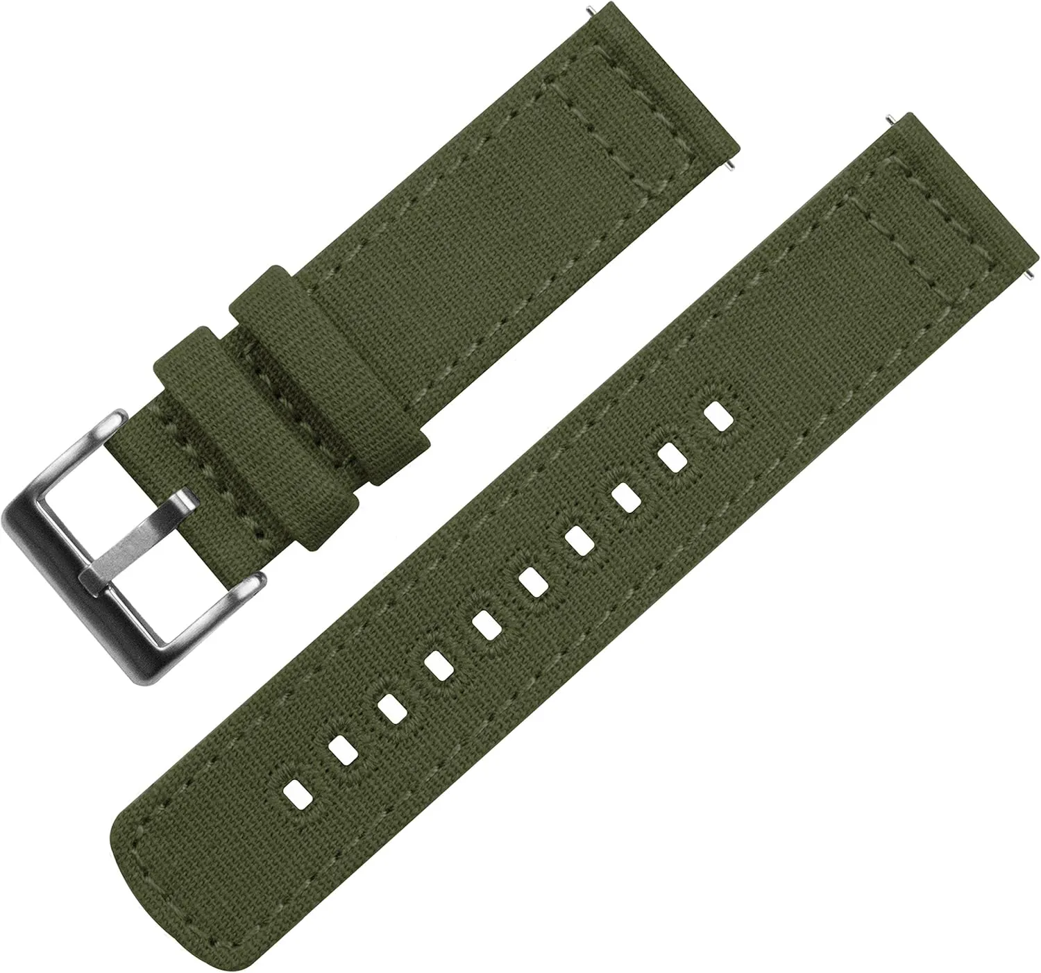 Quick Release Watch Band Straps - Choose Color & Width incinerate whig allocate swift cipher penetrate - 18mm, 19mm, 20mm, 21mm, 22mm, 23mm, or 24mm BARTON Canvas 