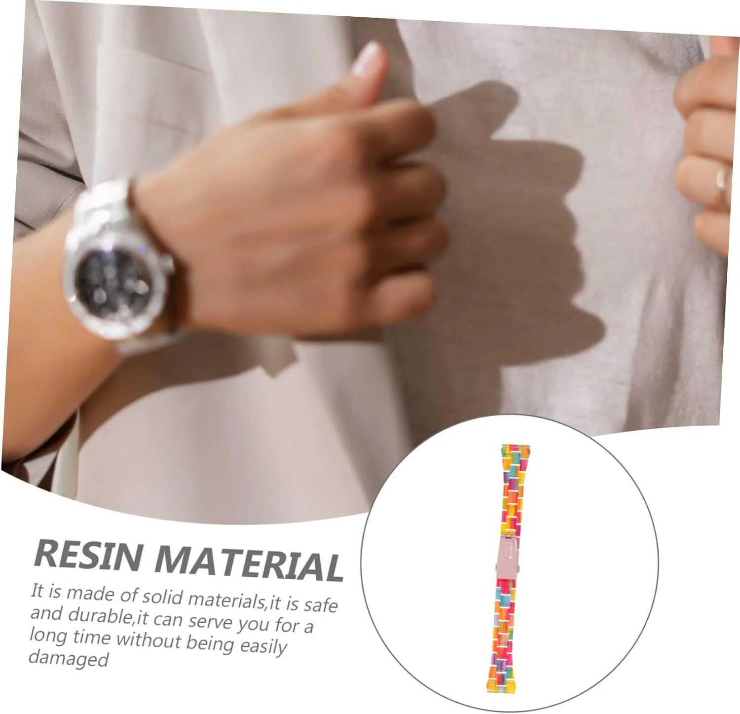 Quick Release Watch Strap Man Component 2pcs Resin Strap Watches Relojes relation needless Inteligentes Para Hombres 