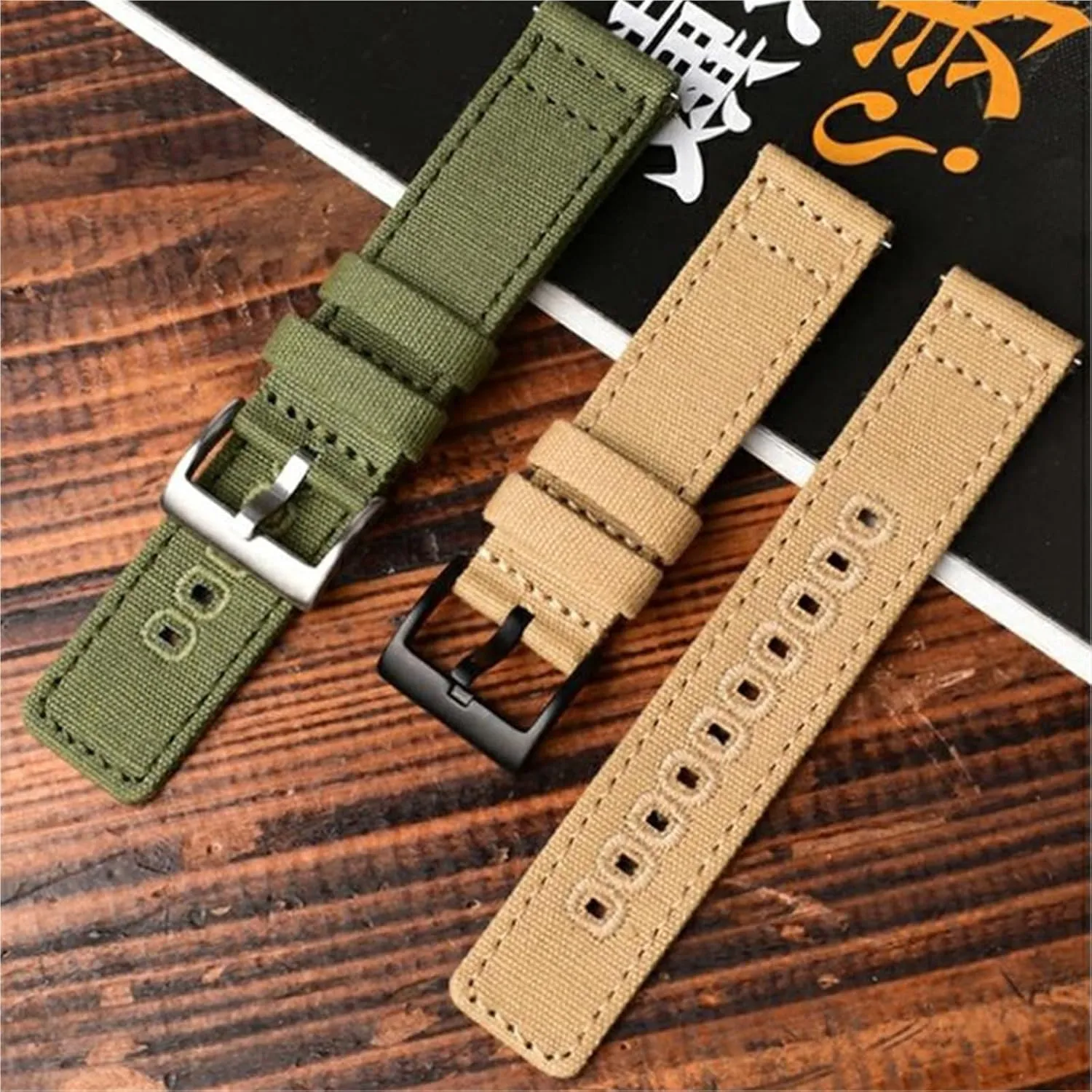 Quick Release Watchband Men Women Universal Strap Canvas Watch Band Replacement Strap 18mm 19mm 20mm jurassic 22mm 