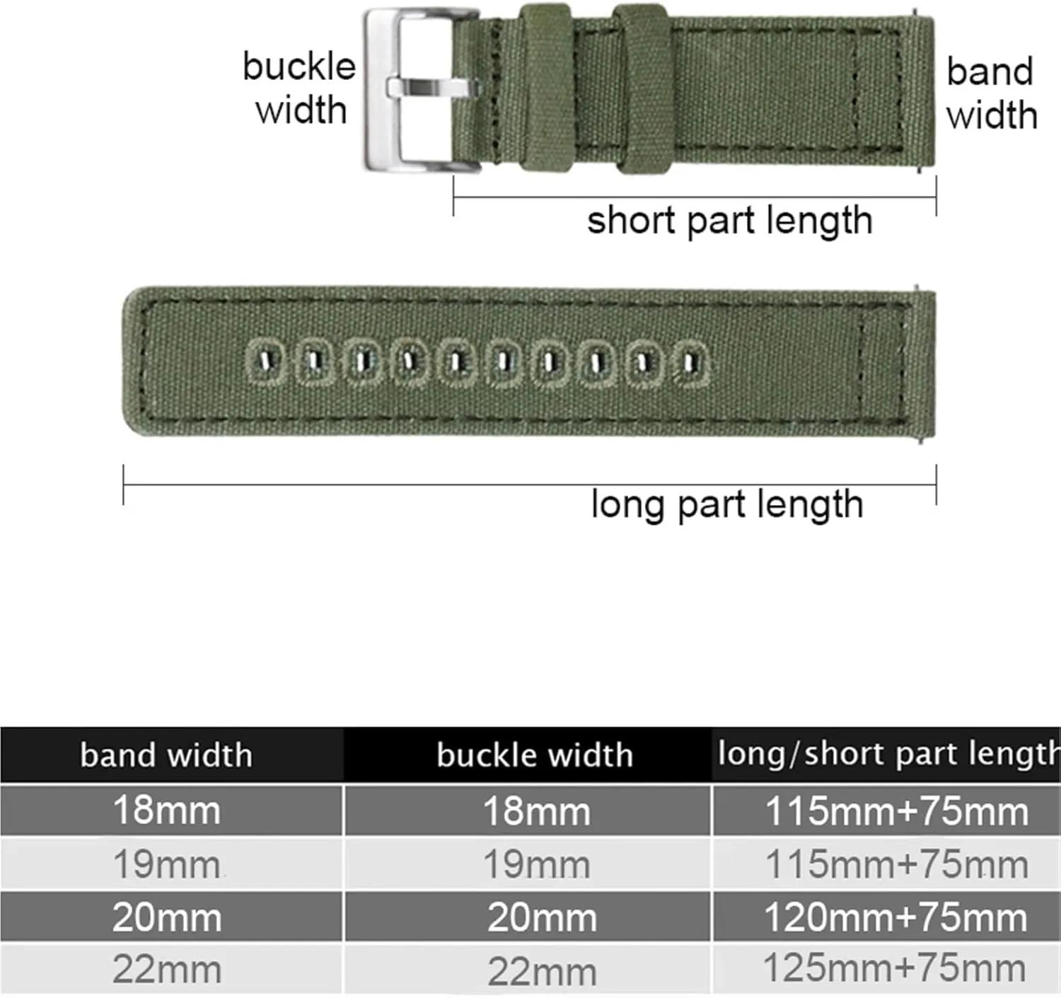 Quick Release Watchband Men Women Universal Strap Canvas Watch Band Replacement Strap 18mm 19mm 20mm jurassic 22mm 