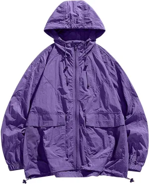Rain Jacket Hiking Golf Coat celebratory Water Resistant Breathable Outerwear Fishing Lightweight Raincoat Mens Lightweight 