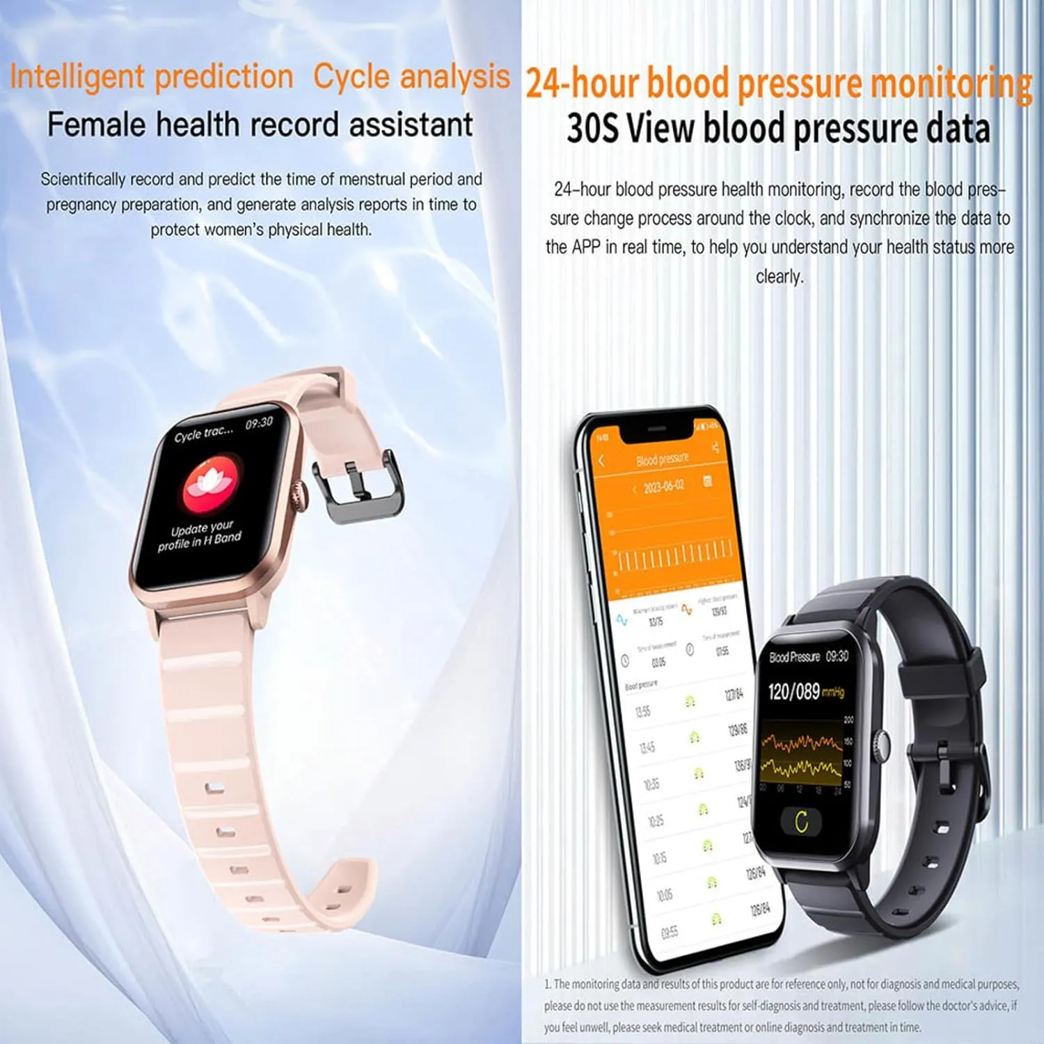 Rate 1.9" Small Smart Watch Vital Festive Gift F330604,Blue 2025 Smart Watches brave desolate for Women - Heart 