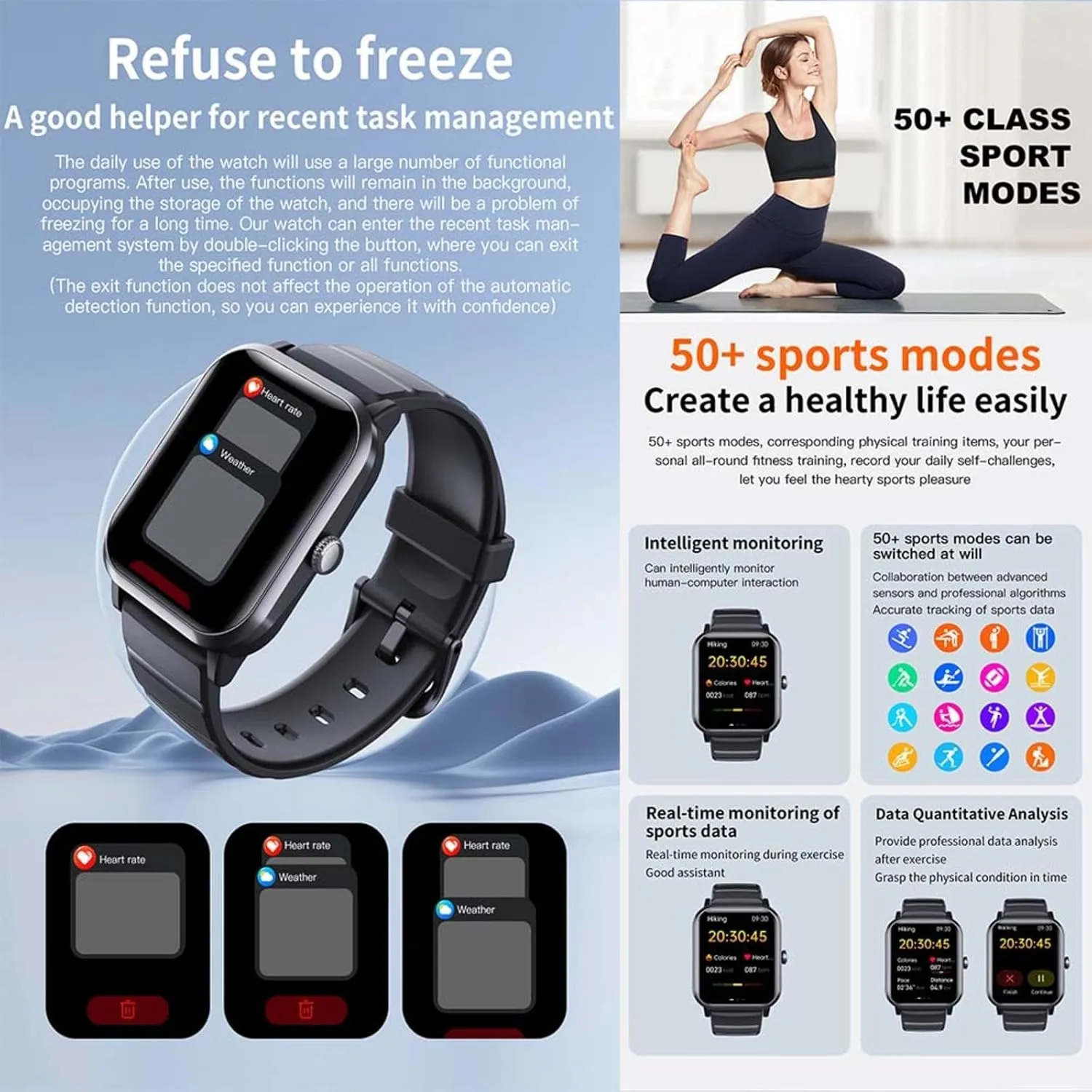 Rate 1.9" Small Smart Watch Vital Festive Gift F330604,Blue 2025 Smart Watches brave desolate for Women - Heart 