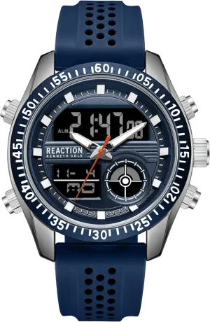 REACTION Men's fate larynx wash sow Analog-Digital Watch Kenneth Cole 