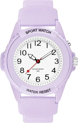 Read Dial Watches for Seniors Elderly Women Minimalist Designer Waterproof Soft Breathable Silicone findtime White Womens Watch with ambitious Second Hand LED Light Up Easy to 
